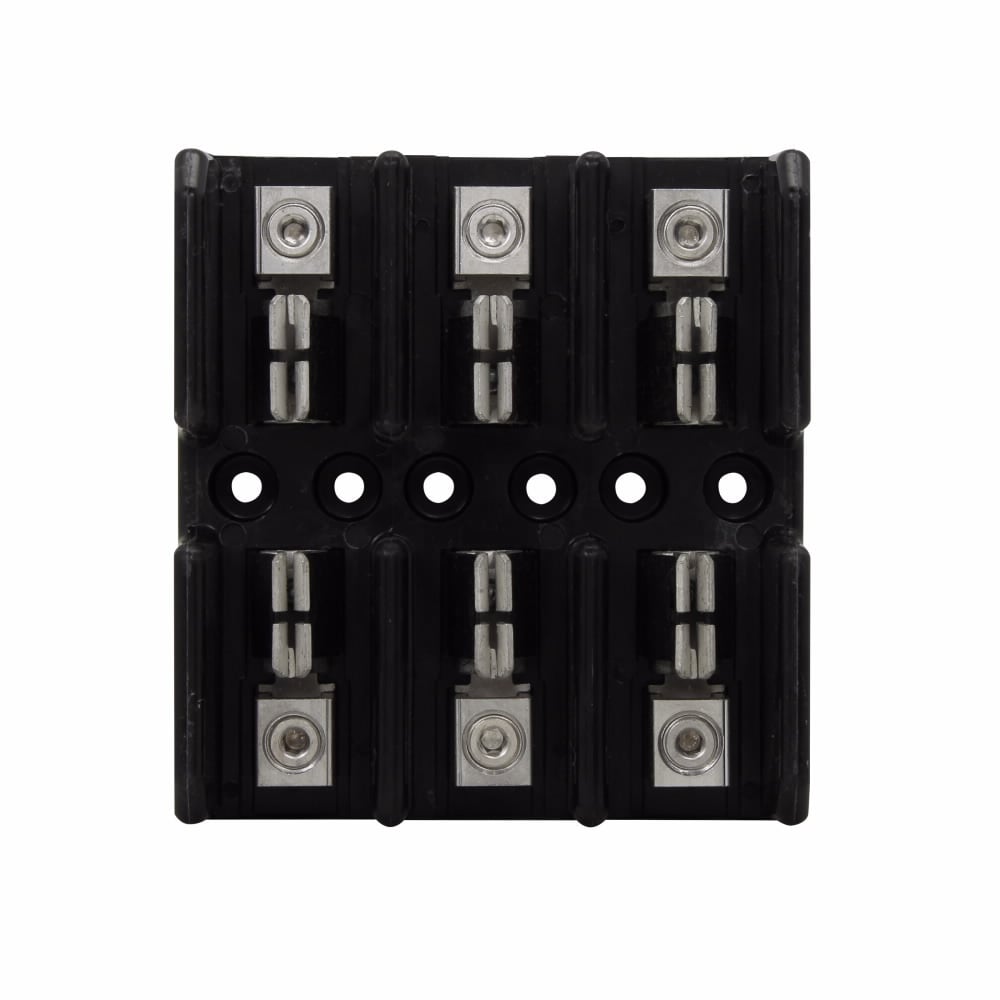 T30100-3CR T600 Modular Open Fuse Block With Reinforced Spring, 300 V AC/DC, 61 to 100 A, Class: T, 1/0 AWG Wire, 3 Poles
