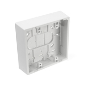 42777-2WB 2-Gang Back Box, Surface Mount, Plastic, White
