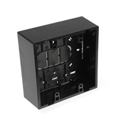 42777-2EA 2-Gang Back Box, Surface Mount, Plastic, Black