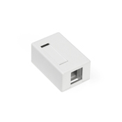 41089-1WP QuickPort 1-Port Outlet Box, Snap-In Module, For Use With Individual QuickPort Snap-In Connector Module, Surface Mount, Plastic