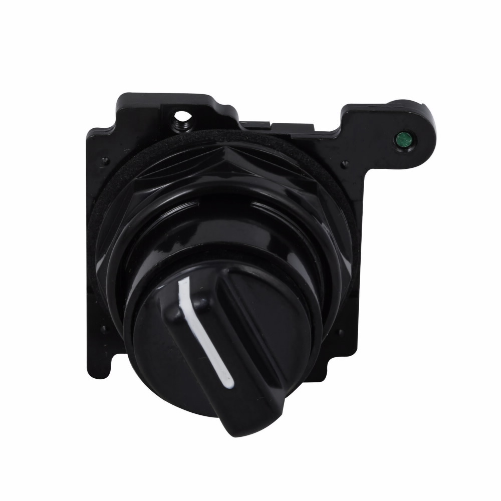 E34VEBK1 Corrosion-Resistant Selector Switch Operator, 30.5 mm, Knob Operator, 2 Positions, Black