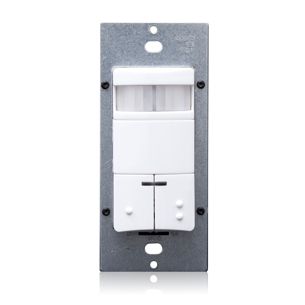 ODS0D-IDW 1-Pole Dual Relay Occupancy Sensor, 120/230/277 V AC, PIR Sensor, 2100 sq-ft Coverage, 180 deg Viewing