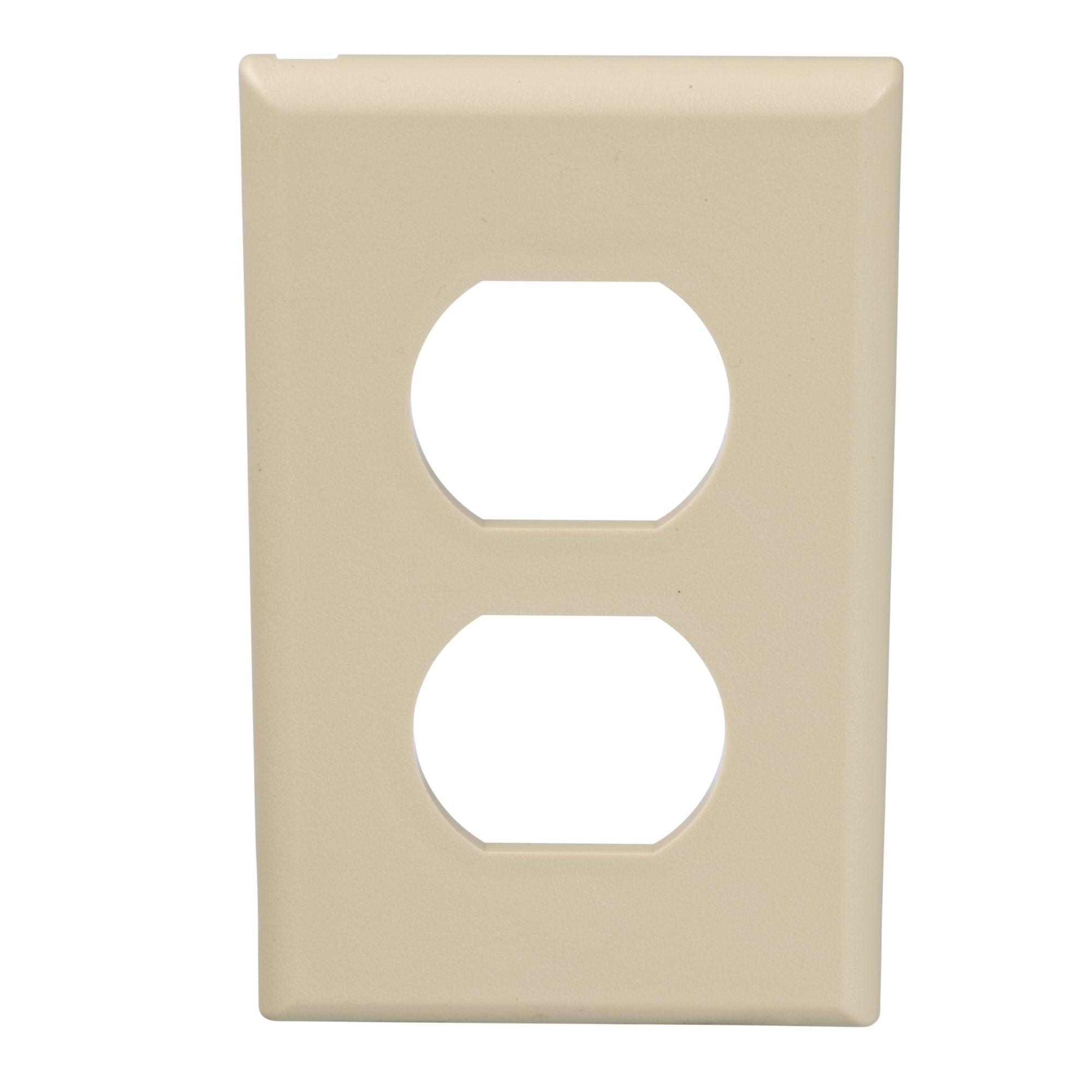 Surface Raceway, 106 Duplex Elec/Comm  Facplt, Elec Ivory