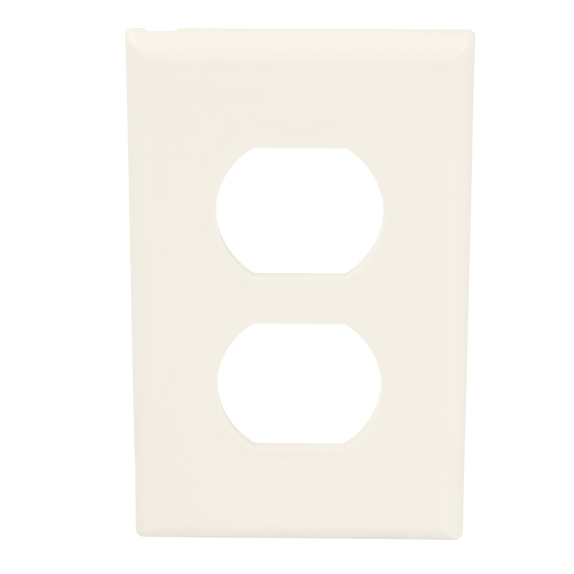 T70PWH Pan-Way T-70 Classic 1-Gang 106 Duplex Electrical/Communication Faceplate, For Use With Cove, TG-70, T-70, Twin-70, T-45 Raceway System, Fast-Snap Outlet Box and Pan-Pole Aluminum Outlet Pole, PVC, White