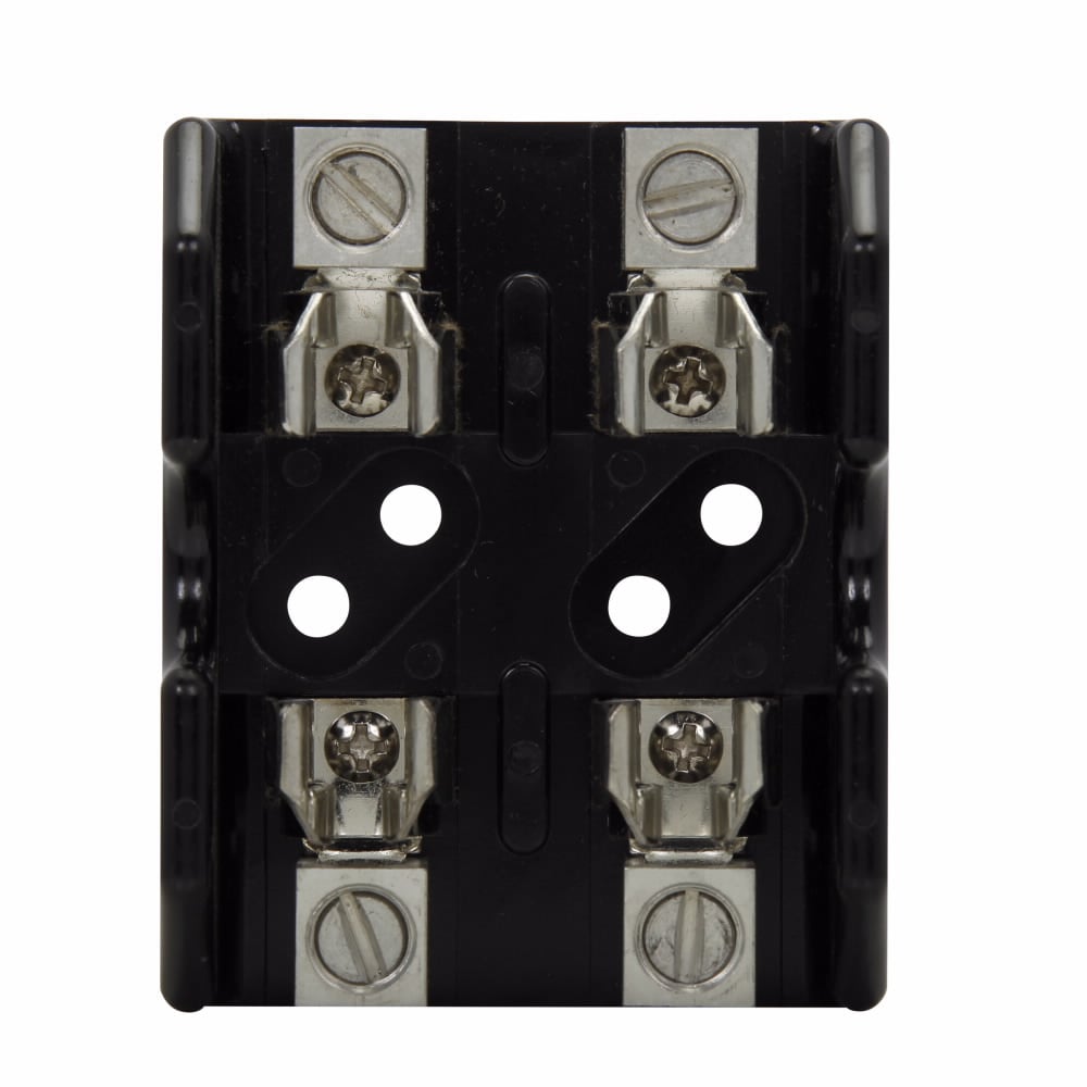 Eaton Bussmann series Class T modular fuse block, CR, 600 Vac/Vdc or Less Control Systems, 600 Vac/Vdc or Less Individual Control Circuits, 0-30 A, Single-pole, Class T, 200 kA, Box lug, 200 kAIC, Glass polyester, 600 Vac/dc, #2 AWG Cu/Al