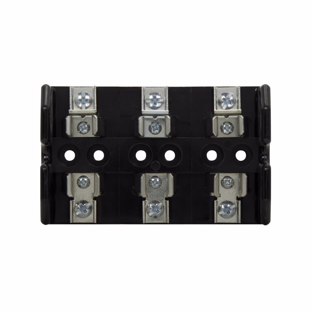 T60060-3SR Modular Open Fuse Block With Reinforced Spring, 600 V AC/DC, 31 to 60 A, Class: T, 10 AWG Wire, 3 Poles