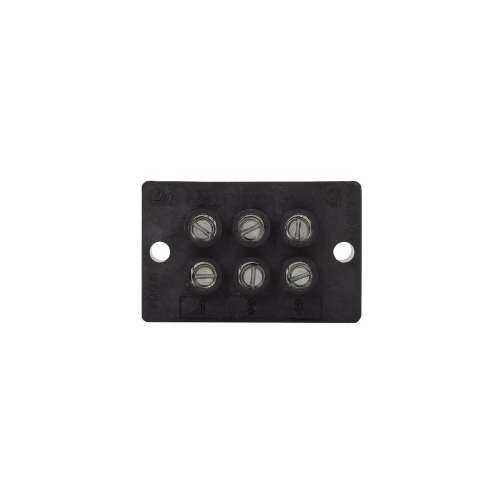 14004-3 Dead Front Enclosed Power Terminal Block, 600 V AC/DC, 90 A, 3 Poles, 14 to 4 AWG Cu, 8 AWG Al Wire