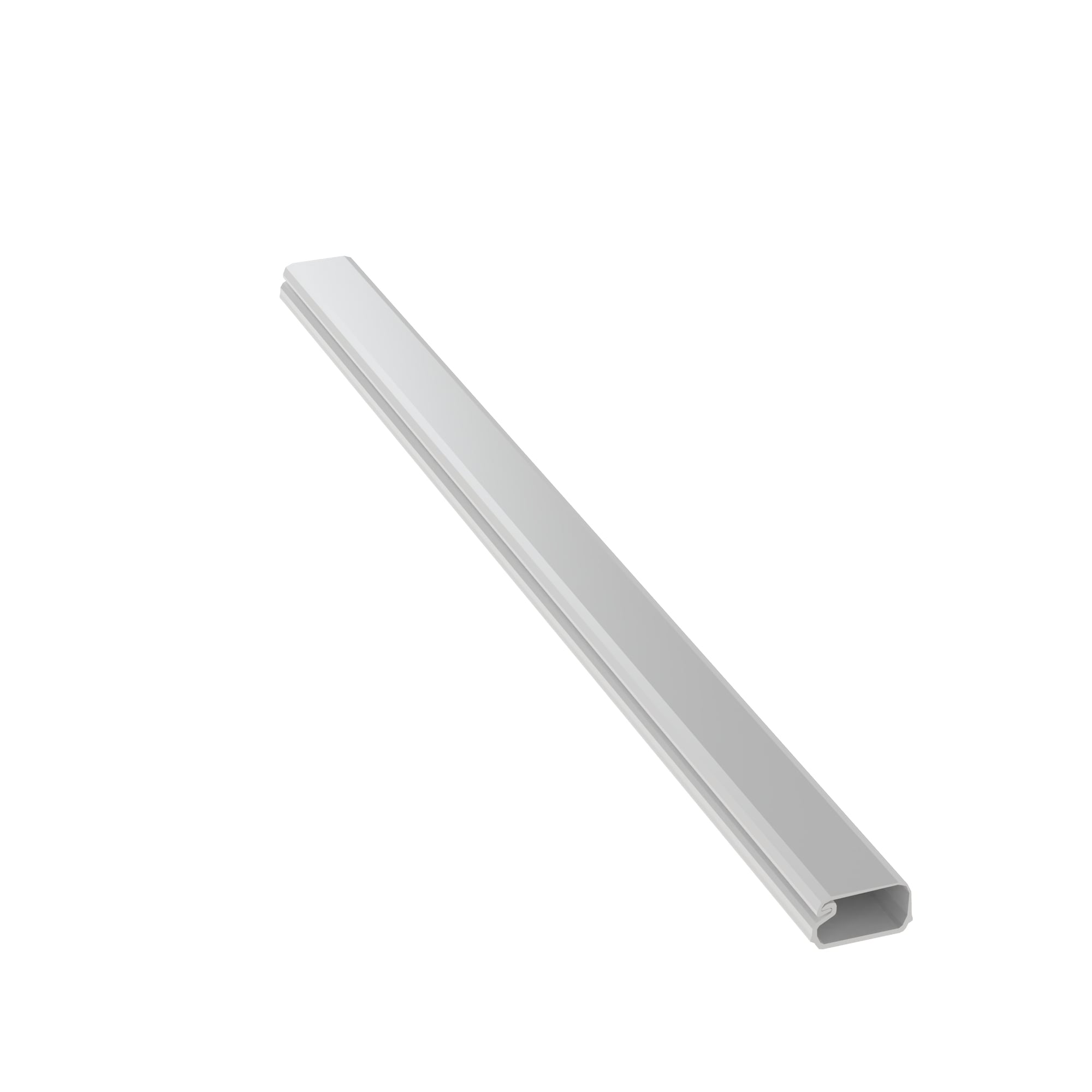 LD3WH8-A Pan-Way Low Voltage Channel Non-Metallic Raceway, 8 ft L x 0.77 in W x 0.46 in H, 1 Channel, Rigid PVC