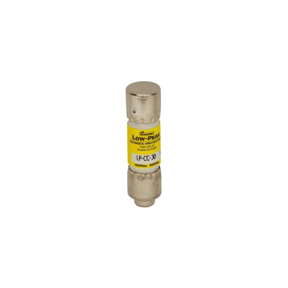 LP-CC-1-6/10 Low-Peak Current Limiting Time Delay Fuse, 1.6 A, 600 V AC/300 V DC, 20/200 kA Interrupt, cc Class, Cartridge Body