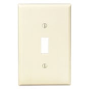 80501-I Midway Size Traditional Wall Plate, 1 Gangs, 3-1/8 in W x 4-7/8 in H, Thermoset, Ivory