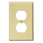 80503-I Midway Size Traditional Wall Plate, 1 Gangs, 3-1/8 in W x 4-7/8 in H, Thermoset, Ivory