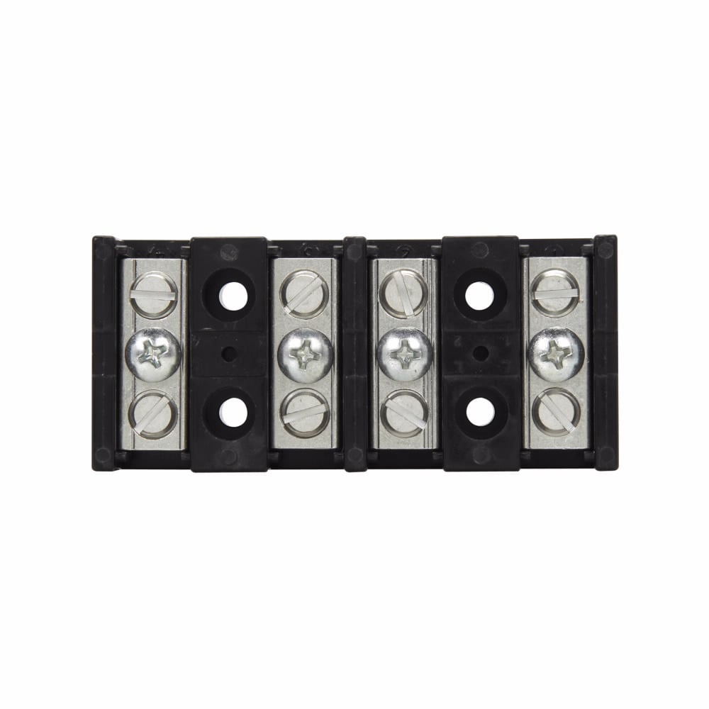 14002-4 Barrier Power Terminal Block With Box Lug Terminal, 600 V AC/DC, 115 A, 4 Poles, 14 to 2 AWG Cu, 8 AWG Al Line/Load Wire