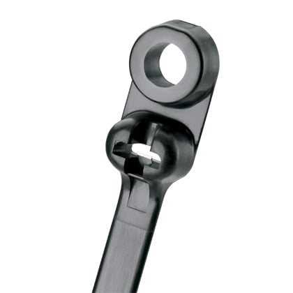BC1.5I-S8-M0 Dome-Top BC Series Cross Section Intermediate Weather-Resistant Clamp Tie, 6.6 in L x 0.33 in W x 0.05 in THK, Nylon 6.6