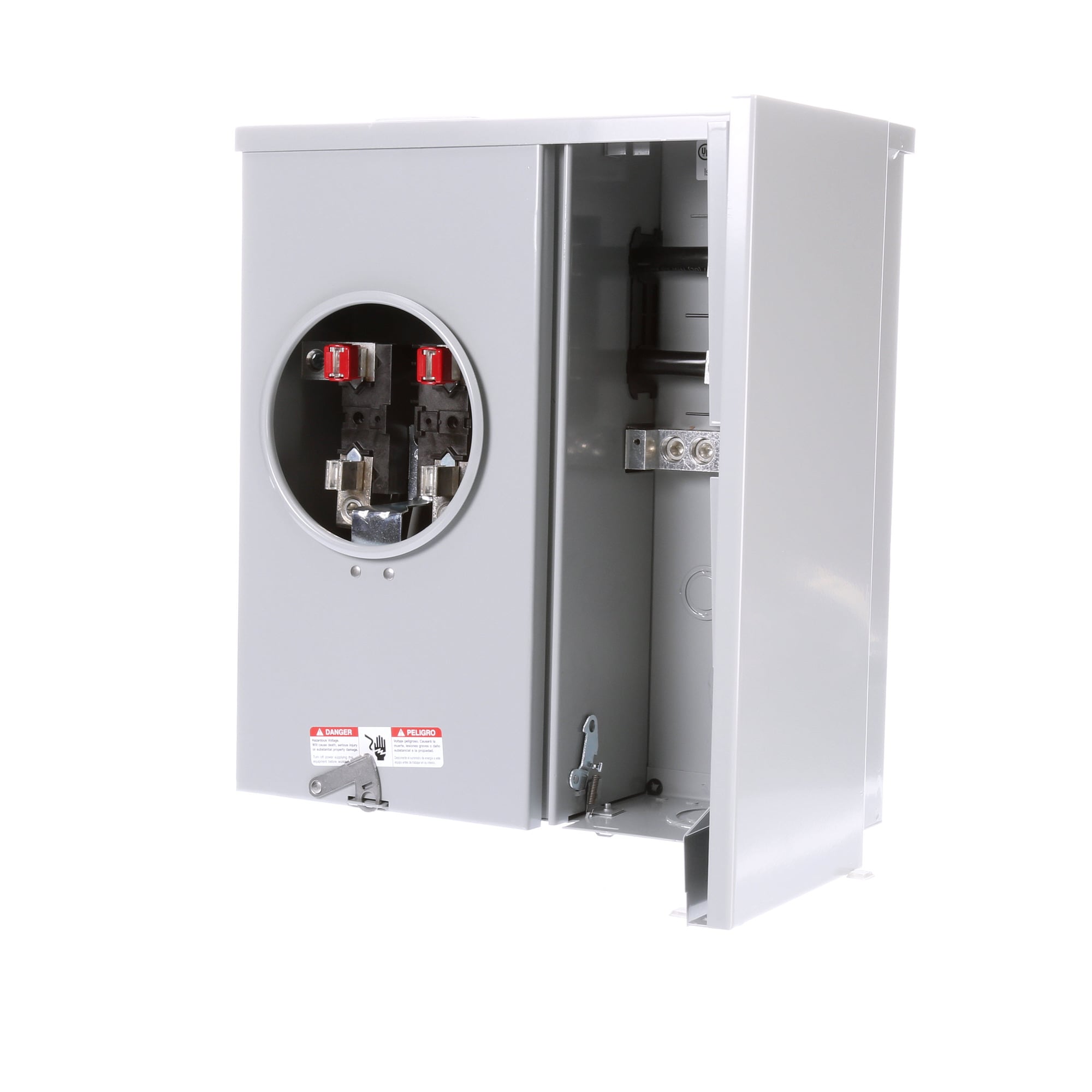 MM0202B1200 Meter Main, 2 Spaces, 2 Circuits, 200 Amp, 4 Jaw, OH, UG, Ringed