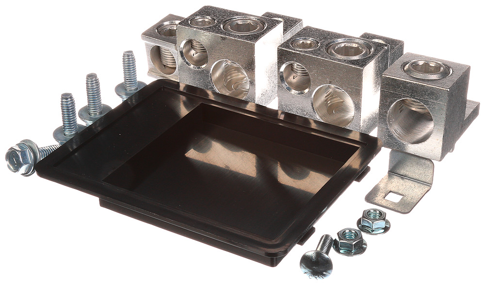 4MLKA3 Field Installable Main Lug Kit, 1/0 AWG to 250 kcmil, 2 AWG to 600 kcmil, For Use With 3-Phase P1 Panelboard