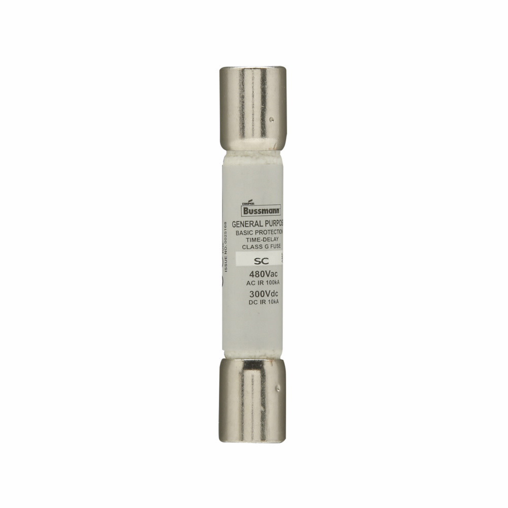 SC-35 General Purpose Current Limiting Time Delay Fuse, 35 A, 480 V AC, 100000 A/10000 A DC Interrupt, G Class, Cartridge Body