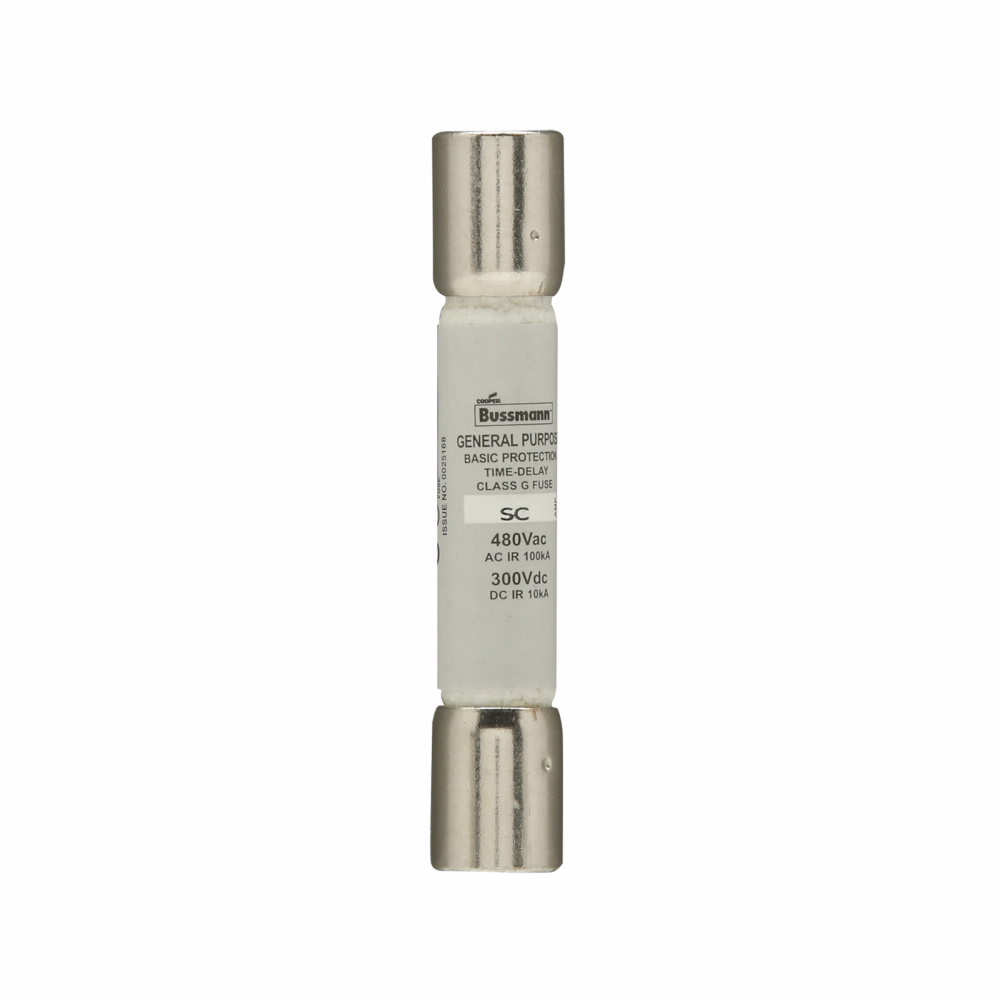 SC-50 Current Limiting Time Delay General Purpose Fuse, 50 A, 480 V AC/300 V DC, 10/100 kA Interrupt, G Class, Cartridge Body