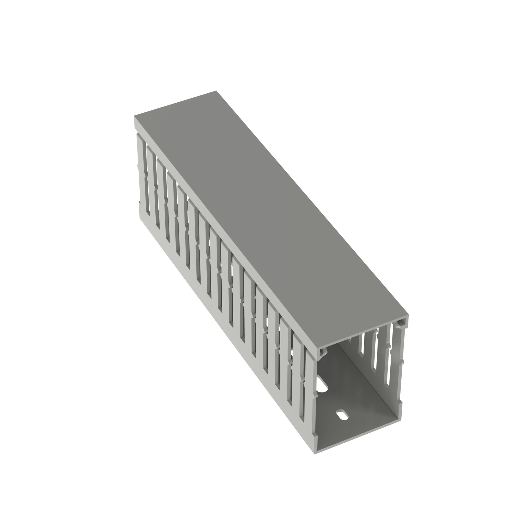 MC50X75IG2 Panduct Type MC Wiring Duct With DIN 43659 Mounting Holes, 0.2 in Narrow Slot Slot, 1.95 in W x 2.85 in D, PVC