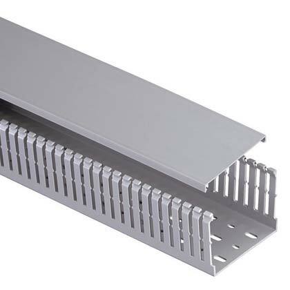 MC25X62IG2 Panduct Type MC Metric Wiring Duct, 0.19 in Narrow Slot Slot, 0.97 in W x 2.35 in D, PVC