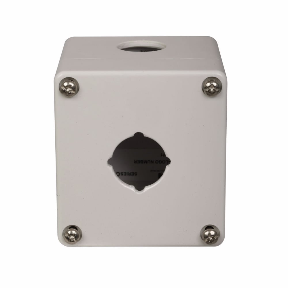 E22CSP1 Heavy Duty Non-Metallic Pushbutton Enclosure, 3 in L x 3 in W x 3 in D, NEMA 4/4X/12/13 NEMA Rating, Polycarbonate