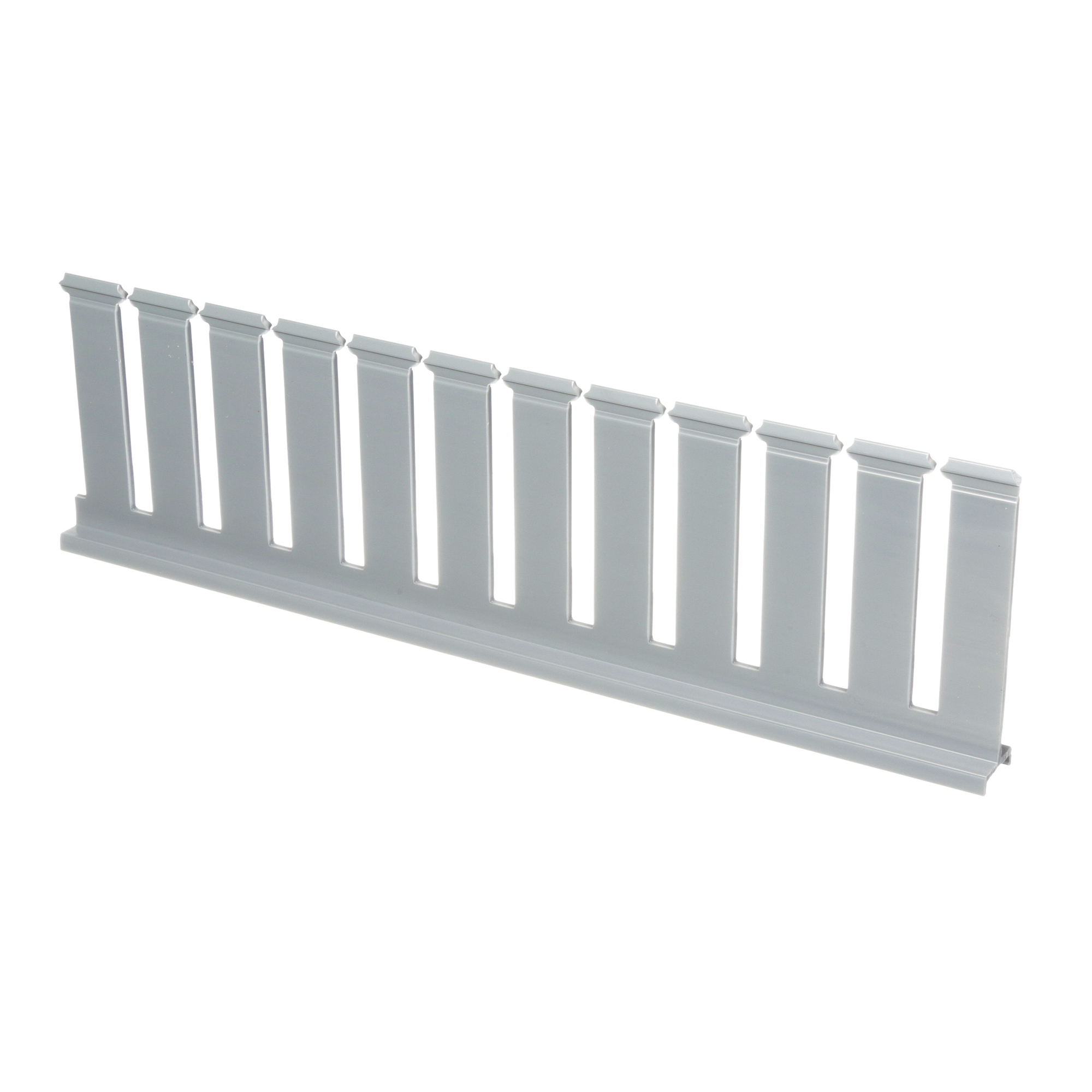 SD4H6 Slotted Divider Wall, 0.31 in, PVC, Light Gray