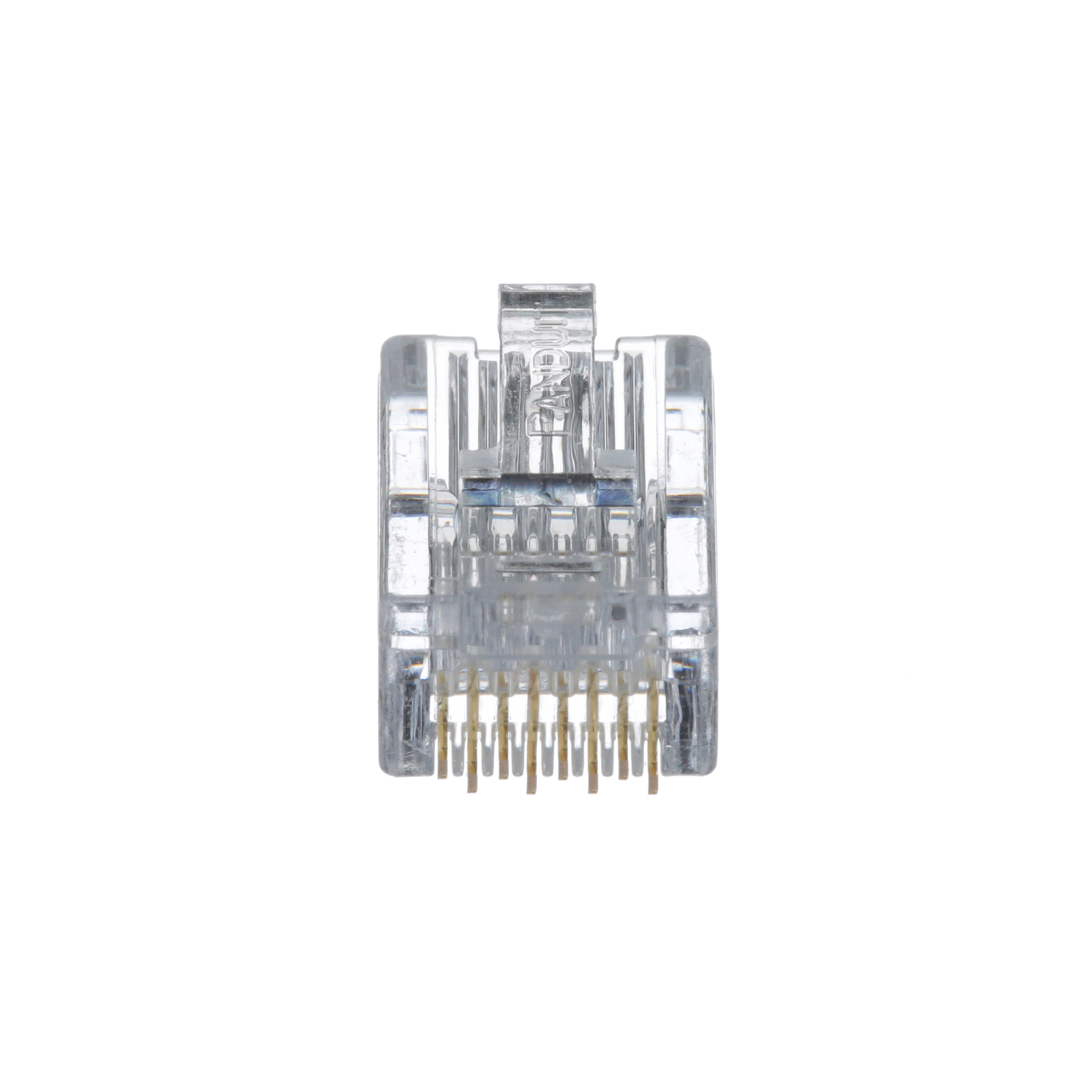 MP588-C Pan-Plug 1-Port 8-Position 8-Wire High Performance Unshielded Modular Plug, T568A/T568B/UTP Connector, 24 AWG Copper Cable, Cat 5e