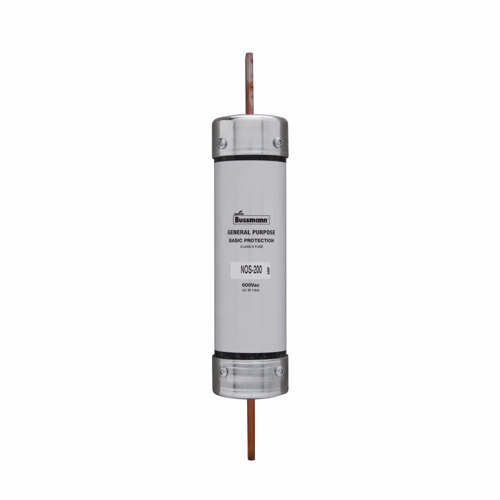 Eaton Bussmann series NOS fuse, Supplemental one-time fuse, Non current limiting, Light duty circuit locations, 110 A, Class H, Non-indicating, 10 kAIC at 600 Vac, Standard, 1, 600 V