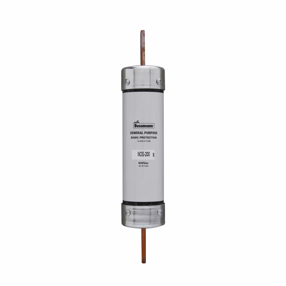 NOS-175 One-Time Non-Current Limiting Fuse, 175 A, 600 V AC, 10 kAIC Interrupt, Class: H, Cartridge Body