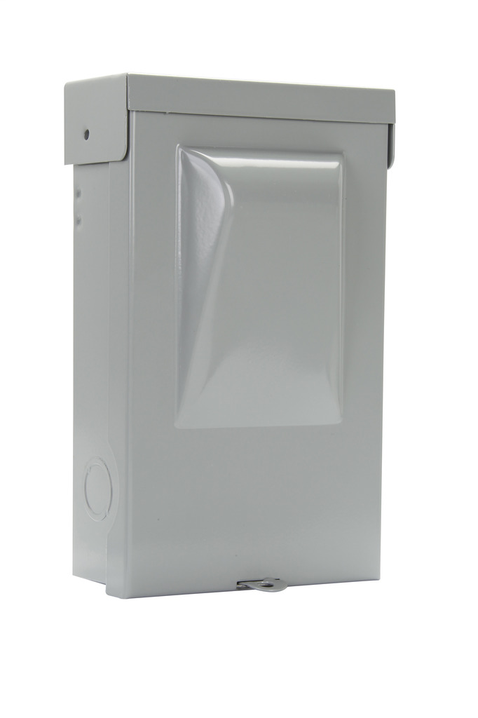 B222-60F Class H/R Fusible Labeled Metallic Air Conditioner Disconnect, 240 V AC, 60 A, 3 hp, 10 hp
