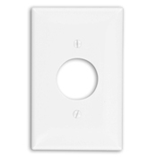 PJ7-I Midway Size Wall Plate, 1 Gangs, 3-1/8 in W x 4-7/8 in H, Thermoplastic, Ivory