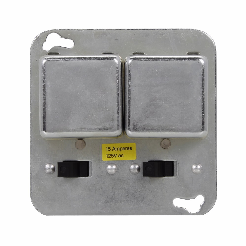SCY Fusetron  Box Cover Unit With Switch Control, 125 V AC, 15 A, 1/2 hp