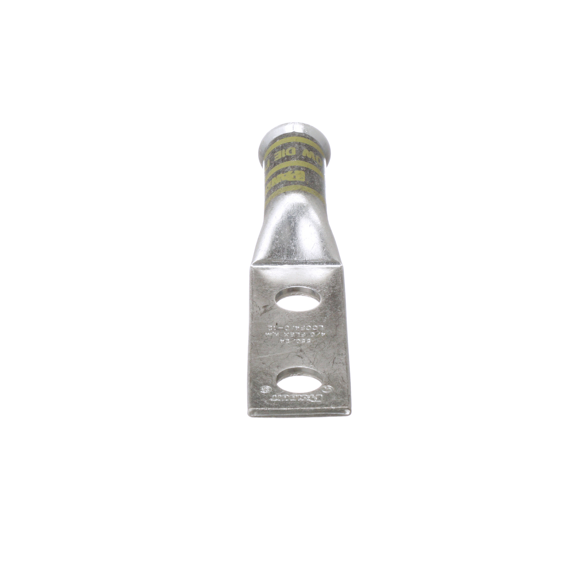 Pan-Lug LCCF4/0-12-X Comp. Lug, Tin Plt Copper, Two 0.5" Stud, PK10
