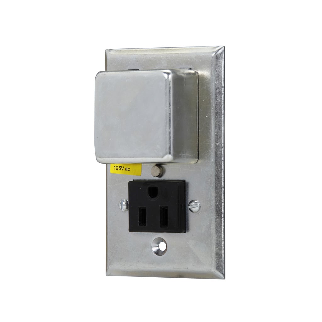 SRW Fusetron  Switch Box Cover Unit, 125 V AC, 15 A, 1/2 hp Power Rating, 1 Poles
