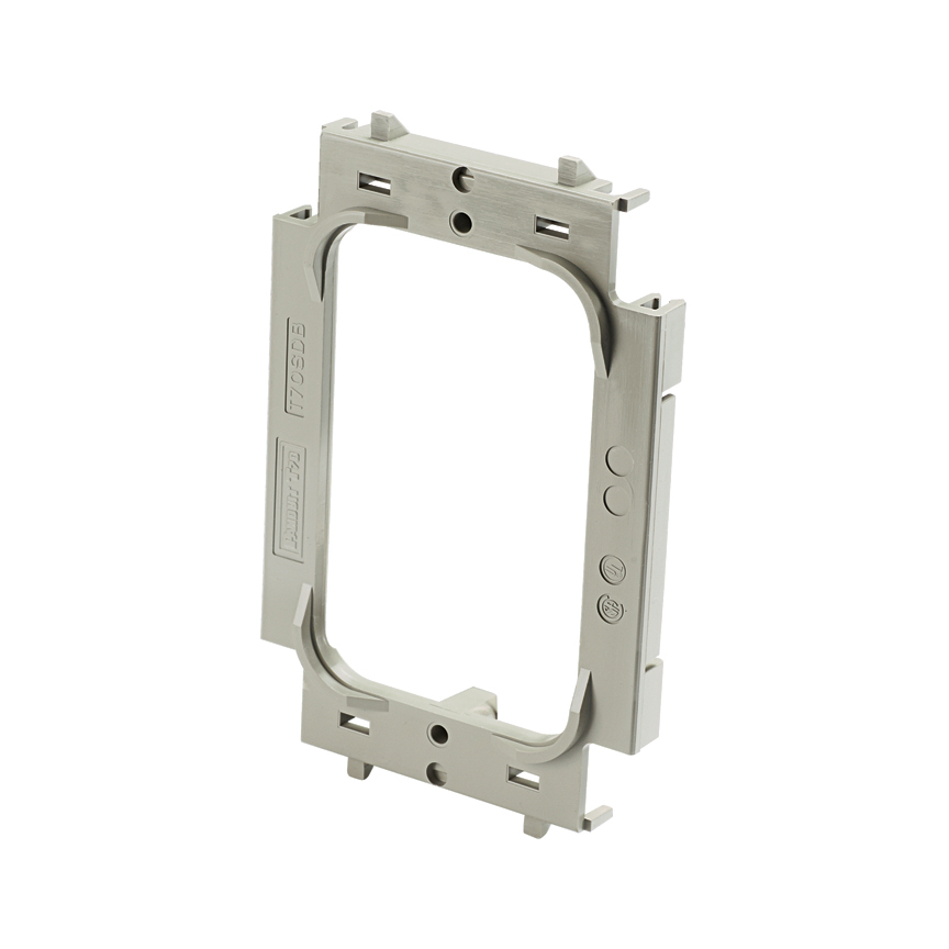 T70SDB-X Faceplate Standard Bracket, For Use With T-70, Twin-70, TG-70 Raceway and Pan-Pole Communication Pole, PVC, Gray