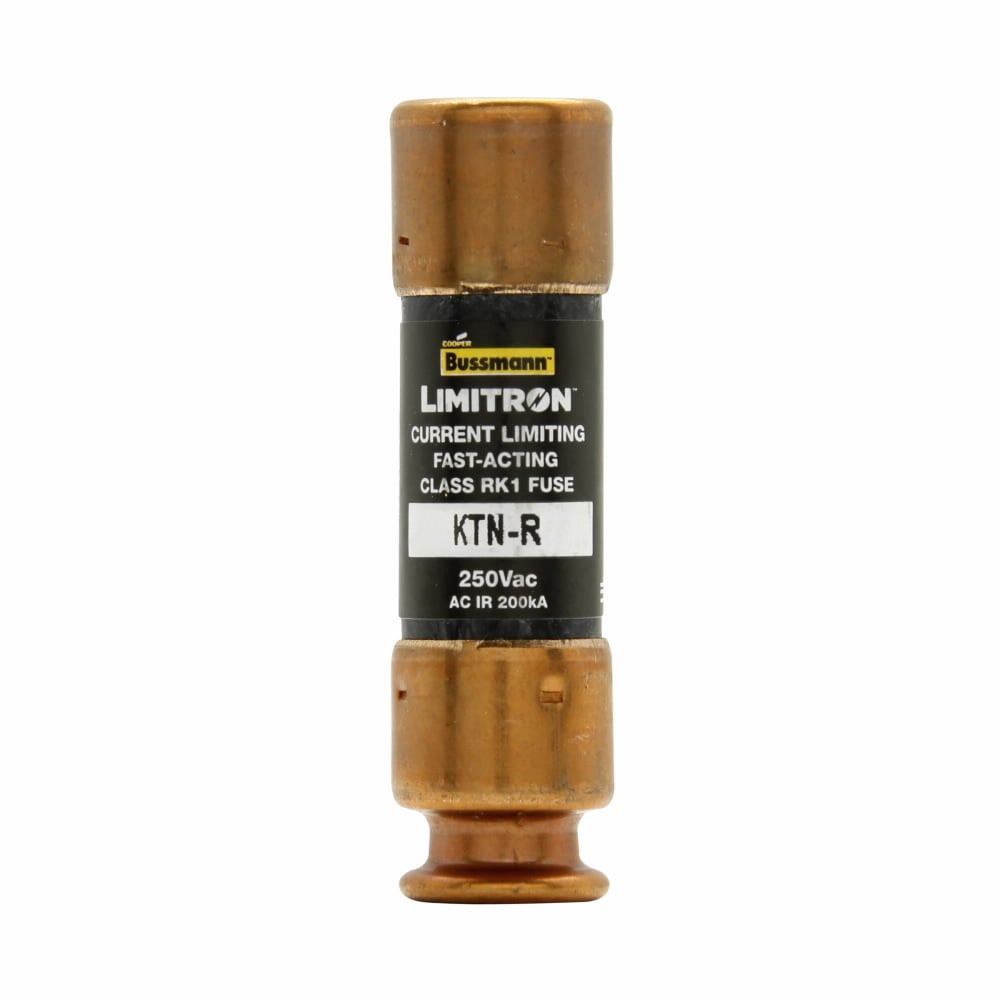 Eaton Bussmann series KTN-R fuse, LIMITRON Fast-acting fuse, 70/30 brass end cap, Panelboards, 30 A, 1, Class RK1, Non-indicating, Ferrule end x ferrule end, Melamine glass tube, Standard, 250 V
