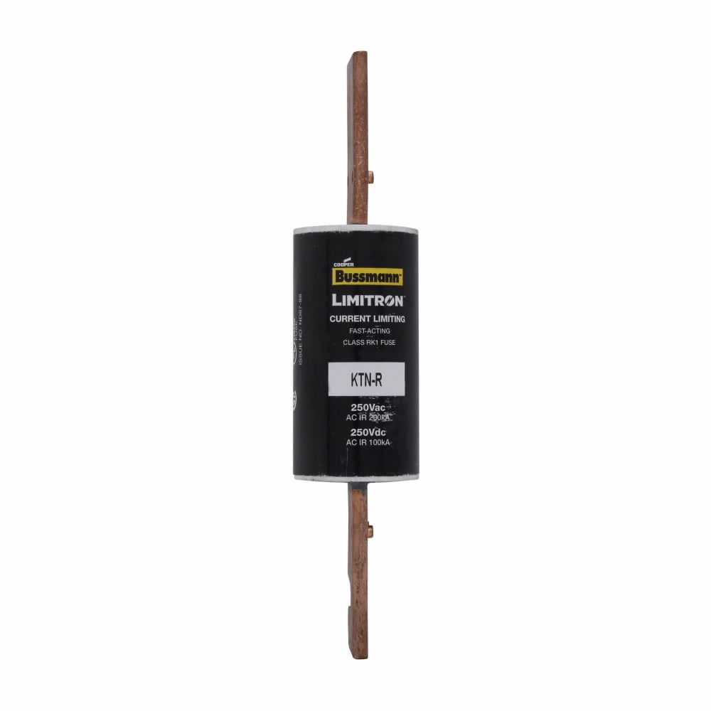 Eaton Bussmann series KTN-R fuse, LIMITRON Fast-acting fuse, Panelboards, 125 A, 1, Class RK1, Non-indicating, 100 kAIC at 250 Vdc,200 kAIC at 250 Vac, Standard, 250 V, 250 Vdc