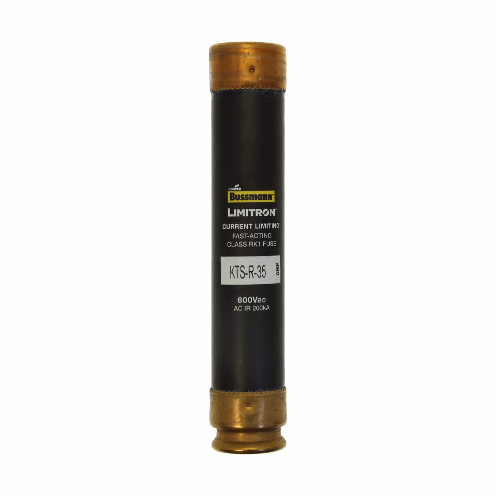 KTS-R-35 Limitron Fast Acting Current Limiting Low Voltage Fuse, 35 A, 600 V AC, 200 kA Interrupt, RK1 Class, Cartridge Body