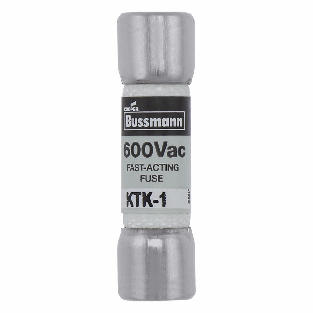 KTK-1 Limitron Fast Acting Fuse, 1 A, 600 V AC, 100 kA Interrupt, Class: Supplemental/Midget, Cartridge Body