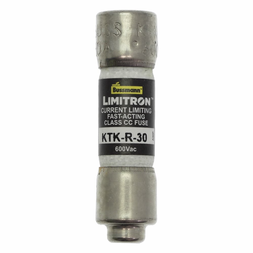 KTK-R-1 Limitron KTK-R Fast Acting Fuse, 1 A, 600 V AC, 200 kA Interrupt, CC Class, Cylindrical Body