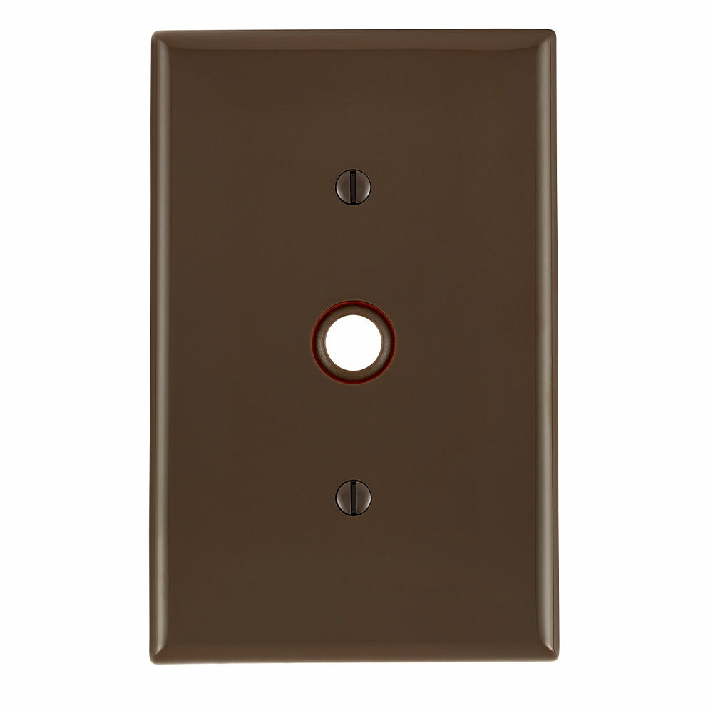 PJ11 Midway Size Phone/Cable Outlet, 1 Gang, Thermoplastic, Wall Mount