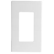 80301-SI Decora Screwless Standard Size Wall Plate, 1 Gangs, 2.75 in W x 4.61 in H, Polycarbonate, Ivory