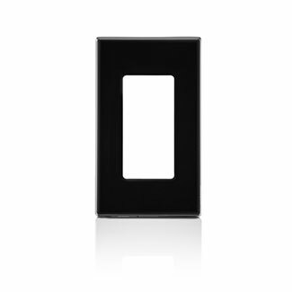 80301-SE Decora Screwless Standard Size Wall Plate, 1 Gangs, 2.75 in W x 4.61 in H, Polycarbonate, Black