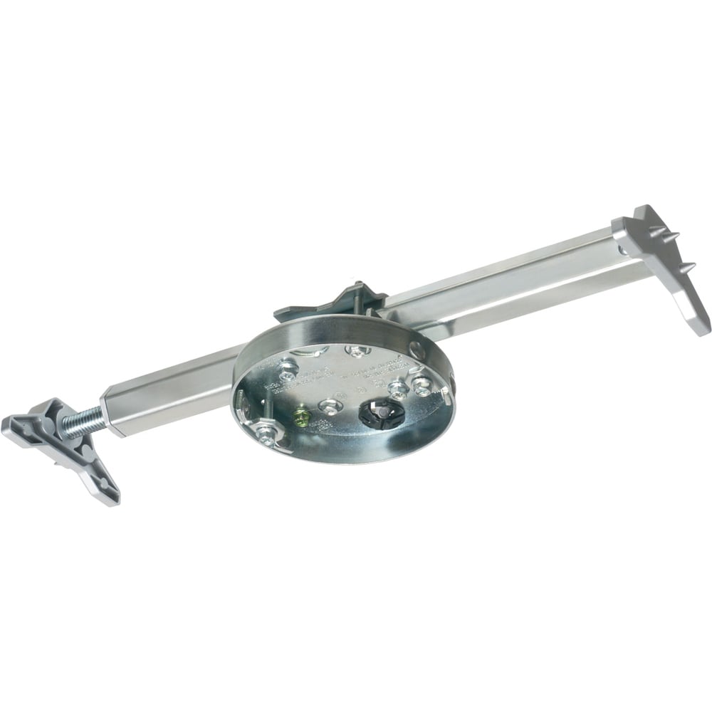 FBRS407R Heavy Duty Fan/Fixture Mounting Box With Knockout, Steel, 8 cu-in Capacity, 3.62 in L x 13.25 in W x 2.098 in H