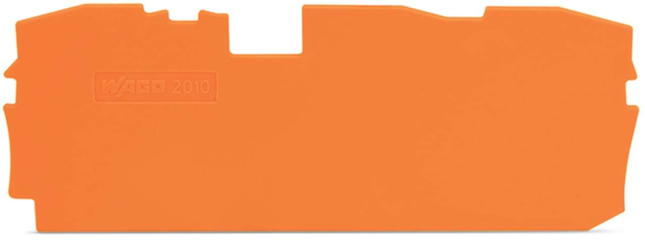 2010-1392 Half Sine End and Intermediate Plate, Polyamide, Orange