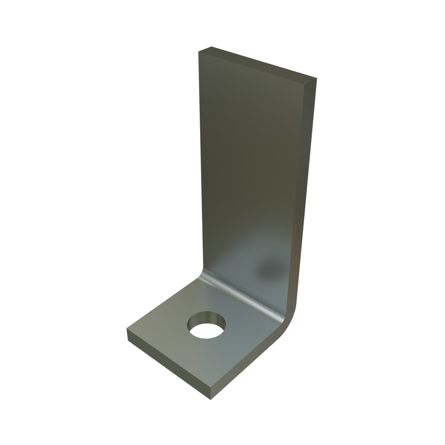 P1538B-EG 90 deg Angle Fitting, 1 Holes, 1-5/8 in W x 1/4 in THK, HRPO Steel