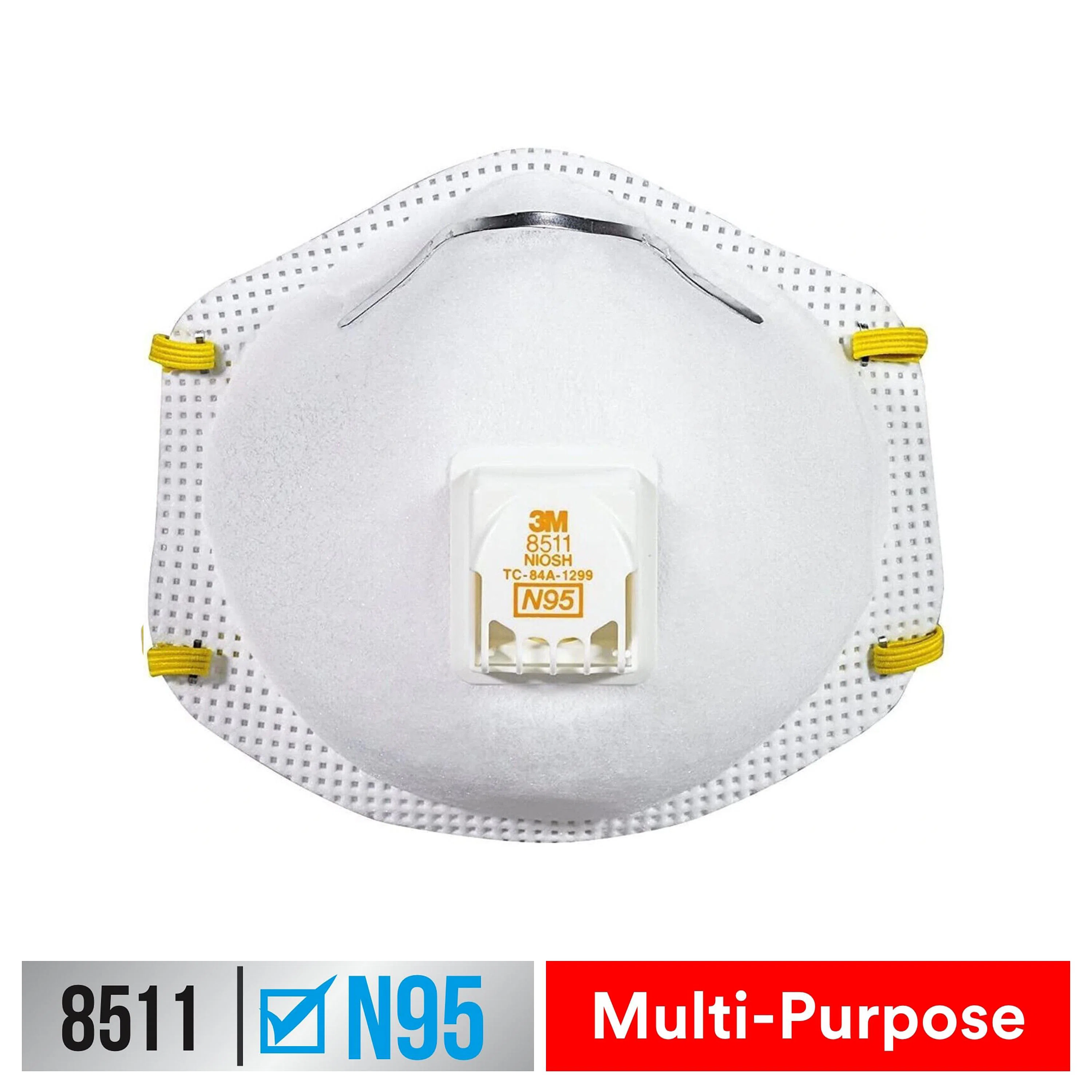 7100117608 8511 Valved Respirator, One Size