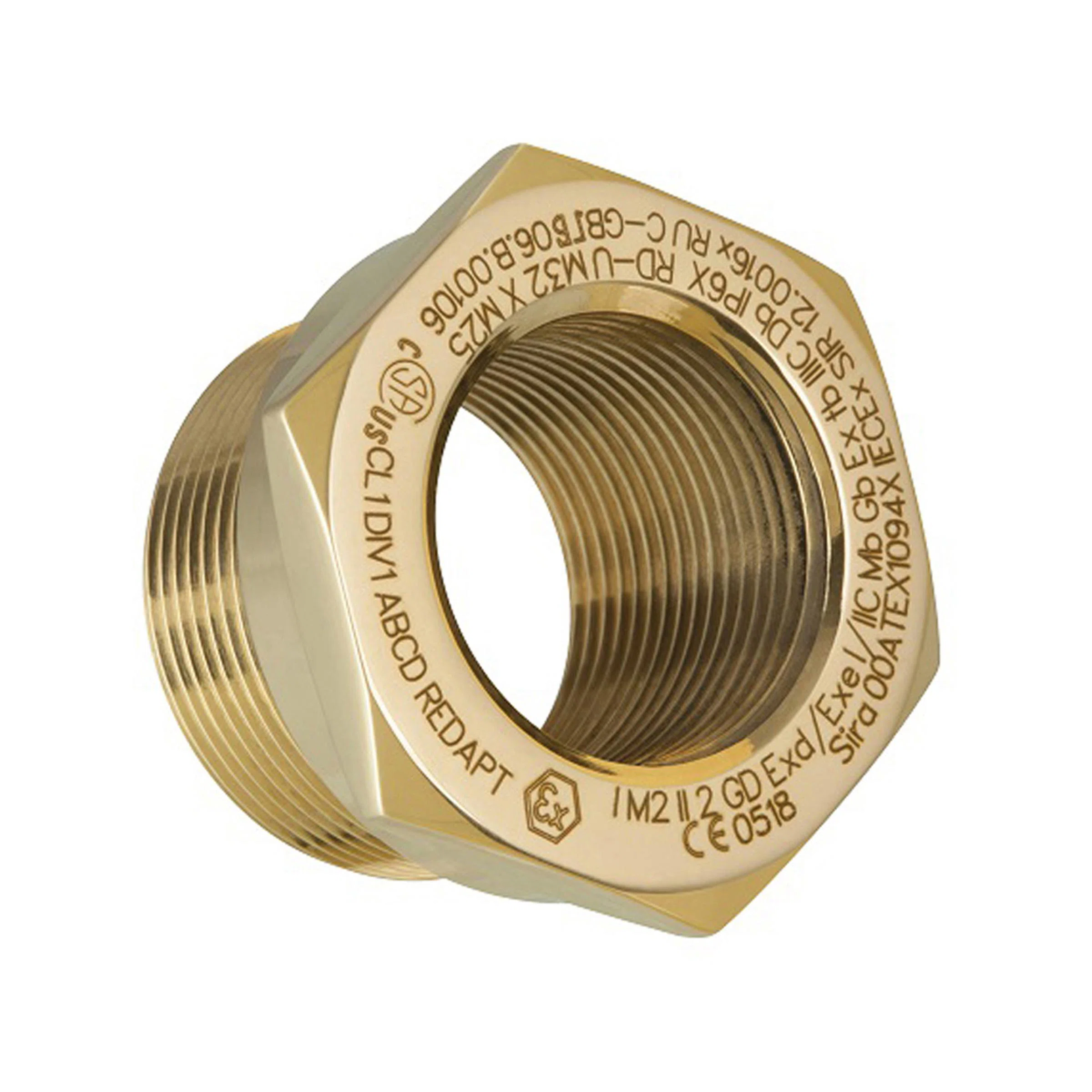 RDU103004 Cable Gland Adapter, Brass