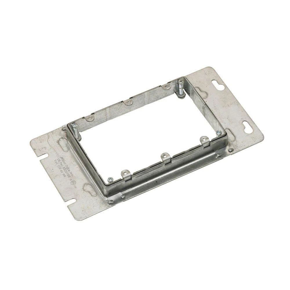 B3AJ Ruff-In 3-Device Adjustable Ring Plaster Ring, 3/4 to 1-1/2 in D