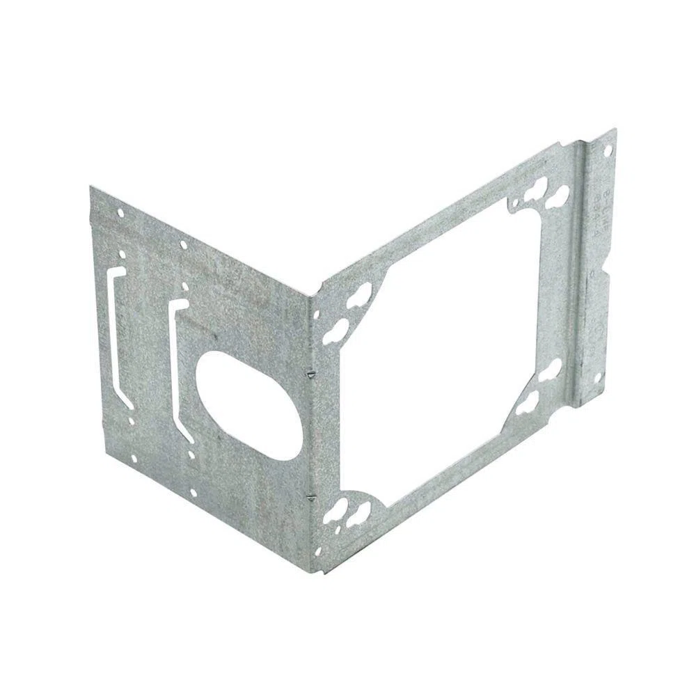 BB4-4 Box Support Bracket, 4 x 4-11/16 in Box, Fastened Mount, Steel, Pre-Galvanized