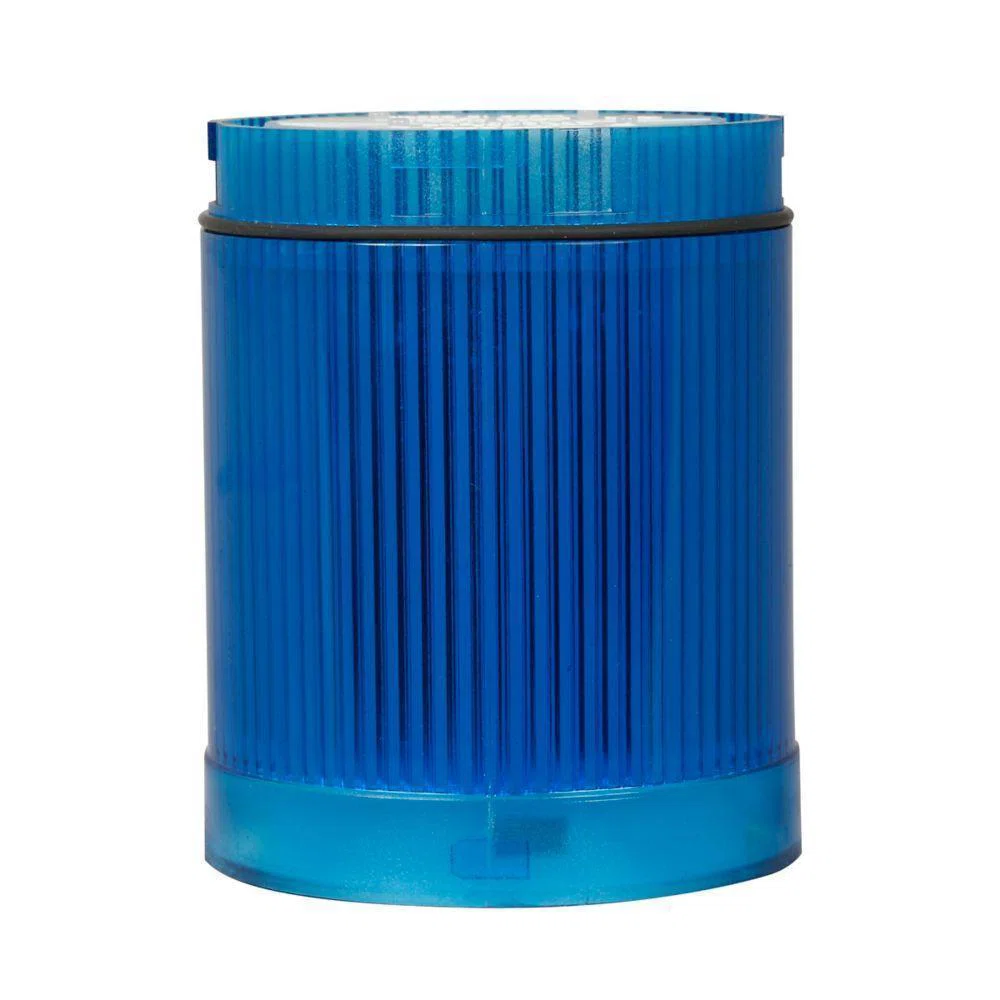 E26B6V4 E26 Standard Stack Light Module, 120 V, Incandescent Lamp, 2.56 in Dia, Surface Mount, Blue